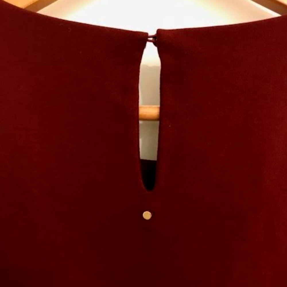 CUYANA | Ponte Knit Tee Dress - Maroon